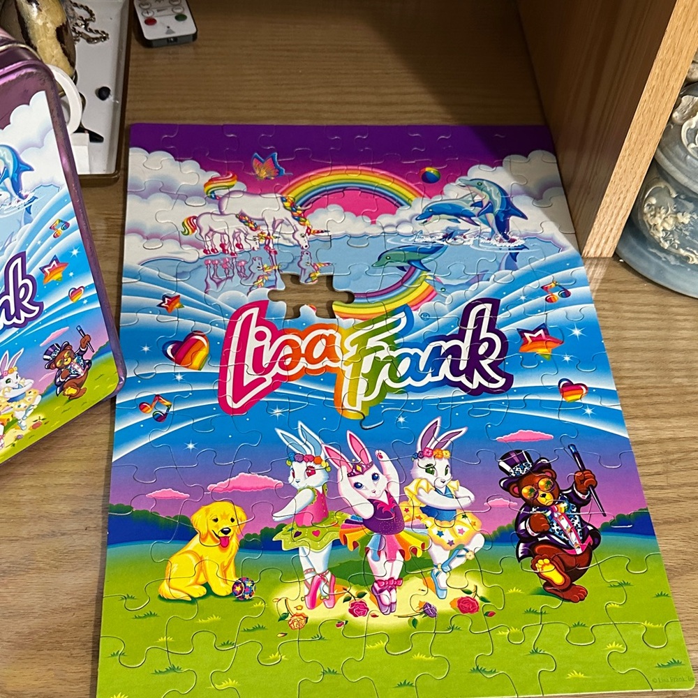 Lisa Frank Vtg 90s Vintage Lisa Frank Collectible Puzzle Tin *SEE DESCRIPTION - Picture 3 of 17